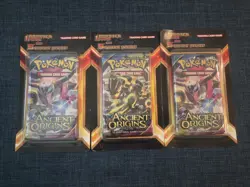 Pokemon TCG XY Ancient Origins - 3 Booster Packs English 2016 VERY RARE! SEALED! - Image 1
