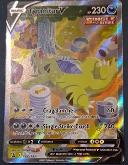 Tyranitar V Alt Art 155/163 Battle Styles Alternate Full Art Pokemon TCG 🔥 - Image 1