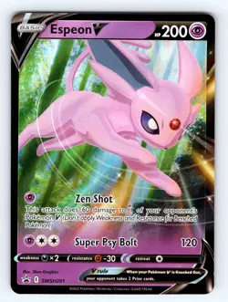 2019 Pokemon Espeon V #SWSH201 Black Star Promo - NM 💎 - Image 1