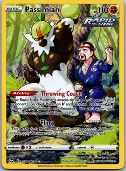 Passimian TG08/TG30 Holo Silver Tempest Trainer Gallery Pokemon Holo NM/M - Image 1