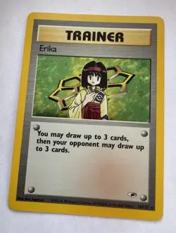 WoTC 2000 Erika 16/132 Gym Heroes Unlimited Holo Rate English Trainer NM - Image 1