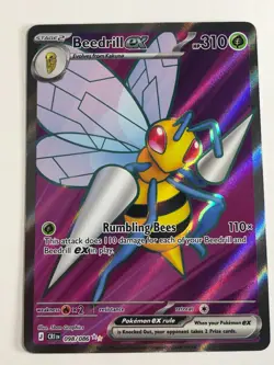 Pokemon TCG Chaos Rising Full Art Beedrill EX 098/086 Near Mint - Image 1