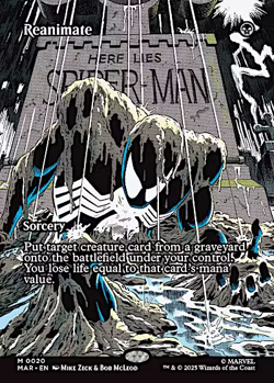 Reanimate - (Borderless) - Marvel's Spiderman (MAR) - MTG - Image 1
