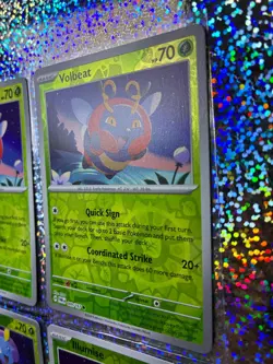 Pokemon TCG Twilight Masquerade Reverse Holo: 010/167 Illumise; 009/167 Volbeat - Image 3
