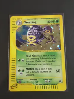 Pokemon TCG Weezing Holo Rare Expedition E-reader 32/165 Vintage WOTC 2002 LP+ - Image 1