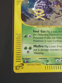 Pokemon TCG Weezing Holo Rare Expedition E-reader 32/165 Vintage WOTC 2002 LP+ - Image 5