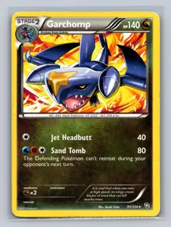 Garchomp 91/124 Rare Dragons Exalted Pokemon Near Mint - Image 1