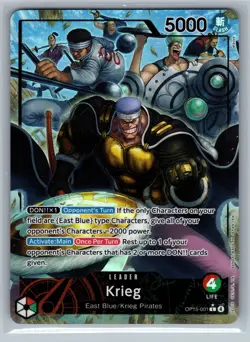 One Piece Adventure on Kami's Island #OP15-001 Krieg (OP15-001) (Alternate Art) - Image 1