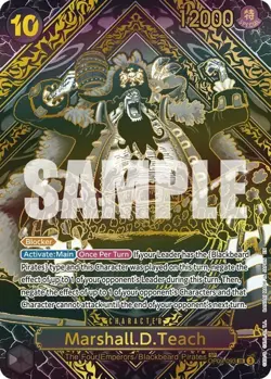 One Piece Marshall.D.Teach (SP) (Gold) - OP09-093 - SR - Foil, Near Mint Legacy - Image 1