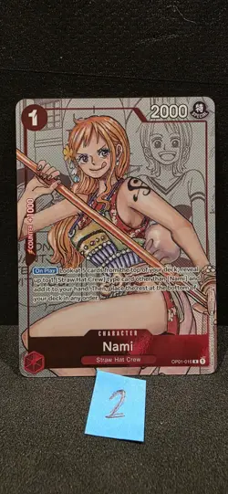 Nami OP01-016 Alternate Art Foil Promo 25th Anniversary - Image 1