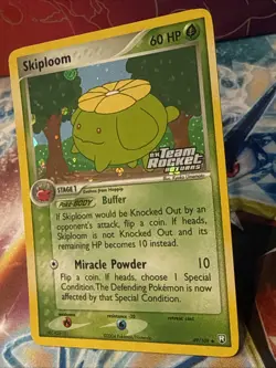 Pokemon Card Skiploom Stamped Reverse Holo 49/109 EX Team Rocket Returns 2004 - Image 3
