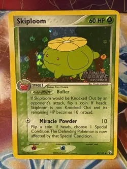 Pokemon Card Skiploom Stamped Reverse Holo 49/109 EX Team Rocket Returns 2004 - Image 4
