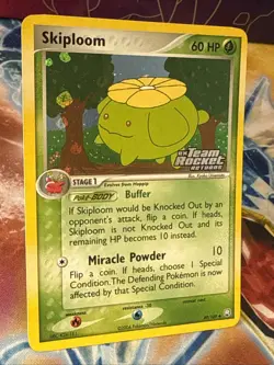 Pokemon Card Skiploom Stamped Reverse Holo 49/109 EX Team Rocket Returns 2004 - Image 5