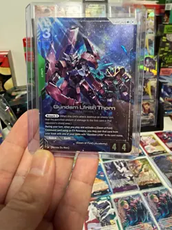 Bandai Gundam Card Game Gundam Lfrith Thorn GD04-021 Rare Alt Art Holo EN - Image 1