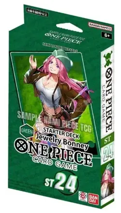 One Piece Card Game: Starter Deck - GREEN Jewelry Bonney ST24 - Sealed New Pack - Image 1