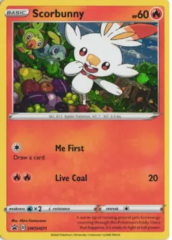 Scorbunny Holo #SWSH071 - SWSH: Sword & Shield Promo Cards - NM - Image 1