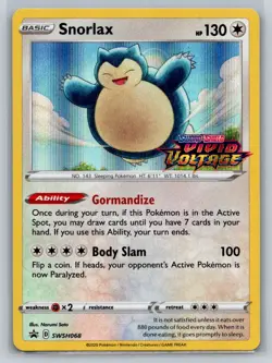 Snorlax - (Prerelease) Holo Promo SWSH: Sword & Shield Promo Cards SWSH068 NM - Image 1