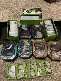 Pokemon Tins Dice Bulk Cards Lot - Image 1