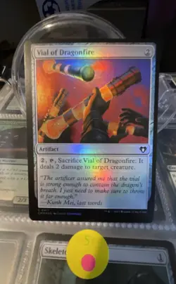 Vial of Dragonfire Commander Masters Foil Misprint - Image 1