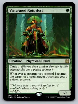 Venerated Rotpriest 192 Rare Phyrexia: All Will Be One Magic: The Gathering NM - Image 1