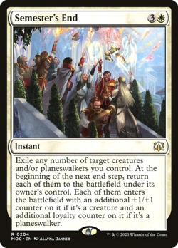 MTG - Semester's End - MOM Commander - Magic the Gathering - Image 1
