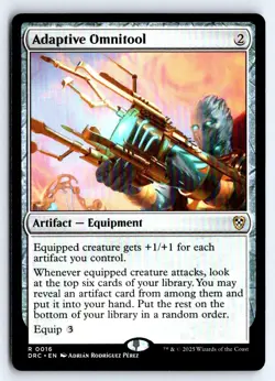 Adaptive Omnitool 16 Rare Commander: Aetherdrift Magic: The Gathering NM - Image 1