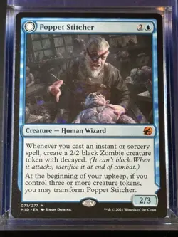 Poppet Stitcher // Poppet Factory MID 71 Magic MTG Mythic NM - Image 1