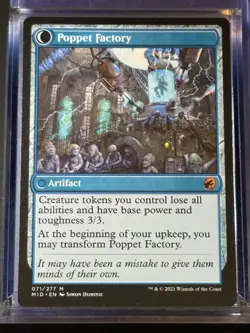 Poppet Stitcher // Poppet Factory MID 71 Magic MTG Mythic NM - Image 2