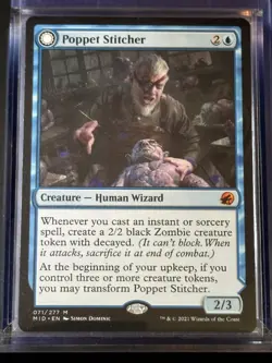 Poppet Stitcher // Poppet Factory MID 71 Magic MTG Mythic NM - Image 3