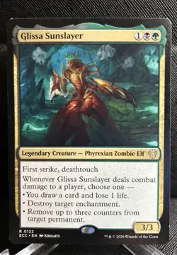 Glissa Sunslayer 122 MTG Commander: Lorwyn Eclipsed Regular NM - Image 1