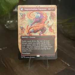 NM MTG Improvisation Capstone #0294 Regular Rare Sorcery Lesson - SOS EN - Image 1