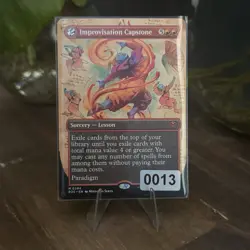 NM MTG Improvisation Capstone #0294 Regular Rare Sorcery Lesson - SOS EN - Image 3