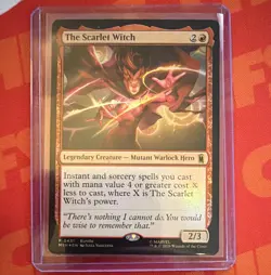 MTG - Marvel Super Heroes - The Scarlet Witch - FOIL - Alt Art Promo - NM - Image 1