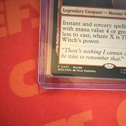 MTG - Marvel Super Heroes - The Scarlet Witch - FOIL - Alt Art Promo - NM - Image 2