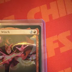 MTG - Marvel Super Heroes - The Scarlet Witch - FOIL - Alt Art Promo - NM - Image 4