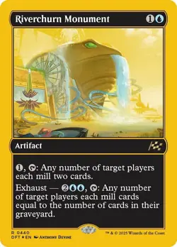 [1x] Riverchurn Monument - First-Place Foil Near Mint, English Aetherdrift MTG M - Image 1