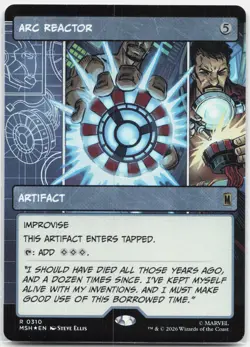 Arc Reactor (Borderless) R Marvel Super Heroes MSH Foil 310 2026 NM - Image 1
