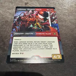 Carnage, Crimson Chaos (Borderless) 227 MTG SPM Marvel's Spider-Man Foil NM - Image 1