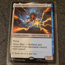 MTG - Spider-Woman, Stunning Savior - Marvel's Spider-Man - (Rare/Creature) NEW - Image 2