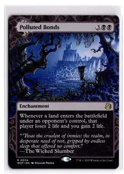 Polluted Bonds 34 Wilds of Eldraine: Enchanting Tales Magic: The Gathering NM - Image 1