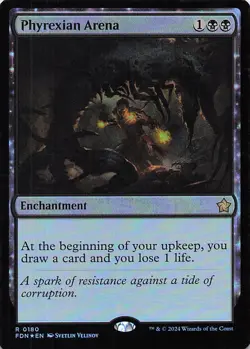 Phyrexian Arena Foundations Foil - Image 1