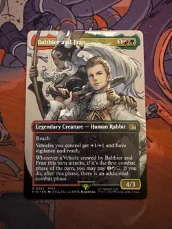 Balthier and Fran (0393) (Borderless) 393 FINAL FANTASY Magic: The Gathering NM - Image 1