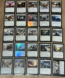 Lot of 25 White Angels Magic MTG Set Commander Angel Deck Building LP - NM - Image 1