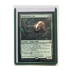 Magic: The Gathering Badgermole Cub 0167 Mythic Full Art Green EN 2025 2/2 - Image 1