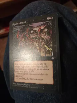 Magic the Gathering Ice Age Spoils of Evil CCG TCG Black RARE NM+ - Image 2