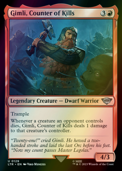 MTG Gimli, Counter of Kills Foil ** The Lord of the Rings ** English - Image 1