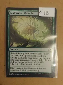 Malevolent Rumble #161 (NM) Modern Horizons 3 MH3 Magic MTG - Image 1