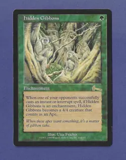 1999 Magic the Gathering - Hidden Gibbons - Urza's Legacy MTG - Image 1