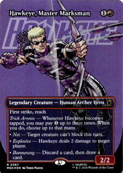 Hawkeye, Master Marksman (Borderless) Marvel Super Heroes NM - Image 1