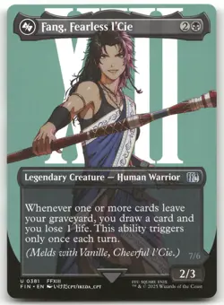 Fang, Fearless l'Cie (Borderless) #381 (NM) Final Fantasy FIN Magic MTG - Image 1